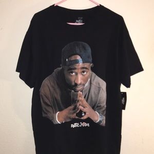 Tupac T-Shirt - Black - Size Large